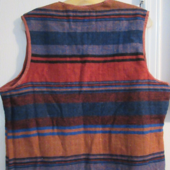 SPEED LIMIT MPH EARTHY Colorful  VEST Lined Medium Striped - Picture 3 of 3